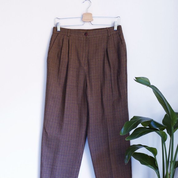 Pendleton Pants - 1980's Vintage high waisted pant.